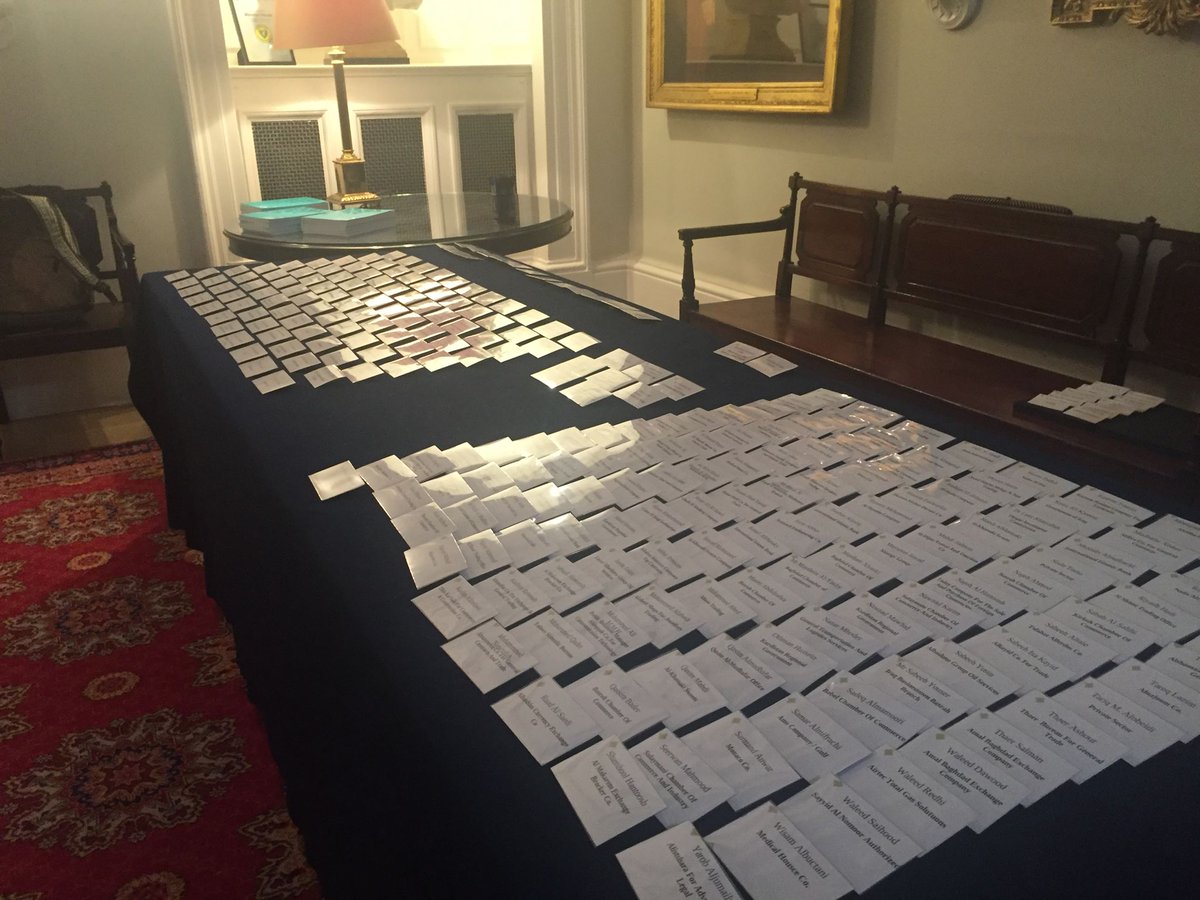 IBBC_London's tweet photo. @IBBC_London preparations done for the 2018 Spring Conference at The Mansion House, #London tomorrow 24 April. Looking forward to welcoming delegates from #Iraq, #UK, #UAE and more for a productive and busy day! #webuildiraq #IBBC2018 #Tweetalong https://t.co/LRGBgUxzz9
