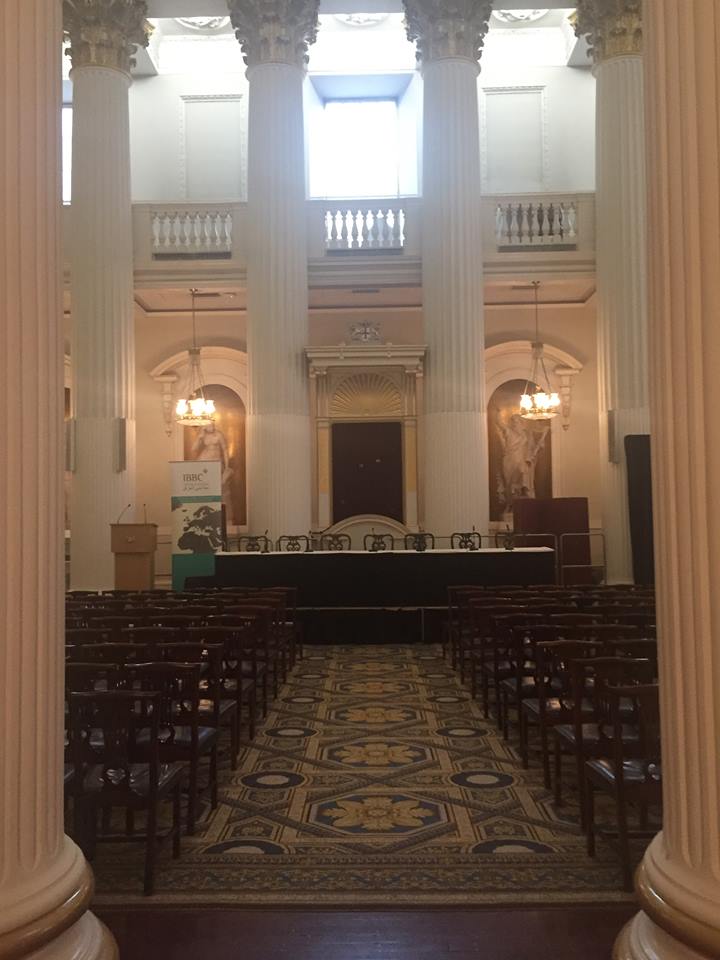 IBBC_London's tweet photo. @IBBC_London preparations done for the 2018 Spring Conference at The Mansion House, #London tomorrow 24 April. Looking forward to welcoming delegates from #Iraq, #UK, #UAE and more for a productive and busy day! #webuildiraq #IBBC2018 #Tweetalong https://t.co/LRGBgUxzz9