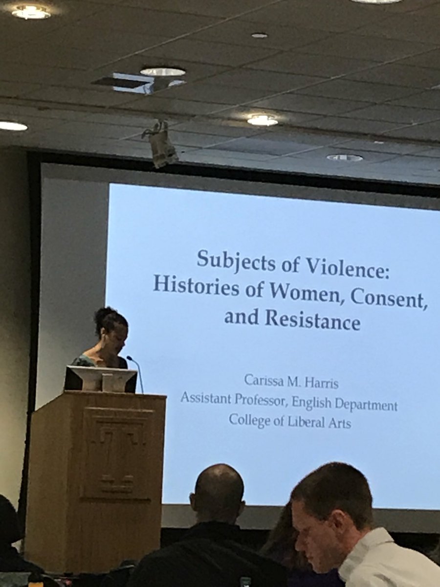 Subjects of Violence: Histories of Women, Consent and Resistance... presentation by Carissa Harris <a href="/TU_CLAResearch/">CLAResearch@TU</a>