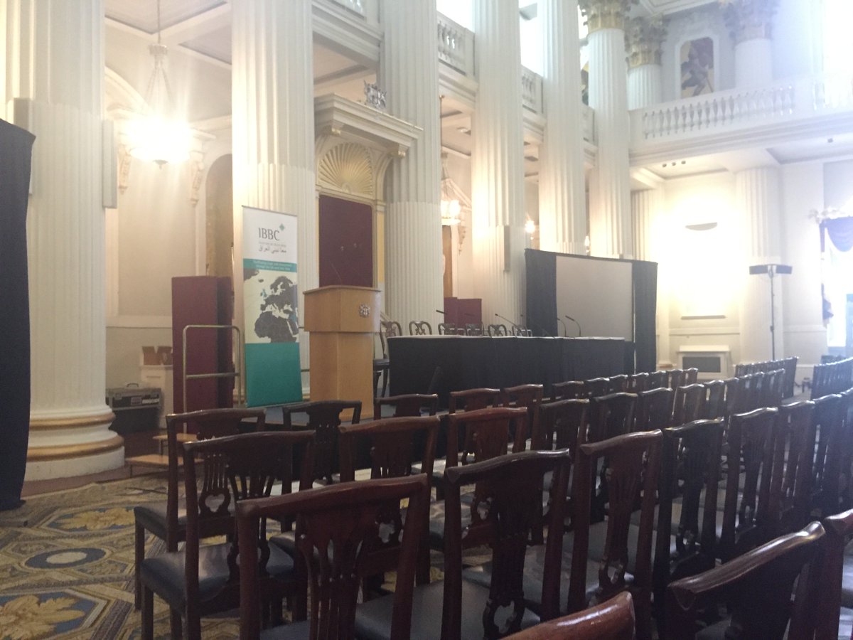 IBBC_London's tweet photo. @IBBC_London preparations done for the 2018 Spring Conference at The Mansion House, #London tomorrow 24 April. Looking forward to welcoming delegates from #Iraq, #UK, #UAE and more for a productive and busy day! #webuildiraq #IBBC2018 #Tweetalong https://t.co/LRGBgUxzz9