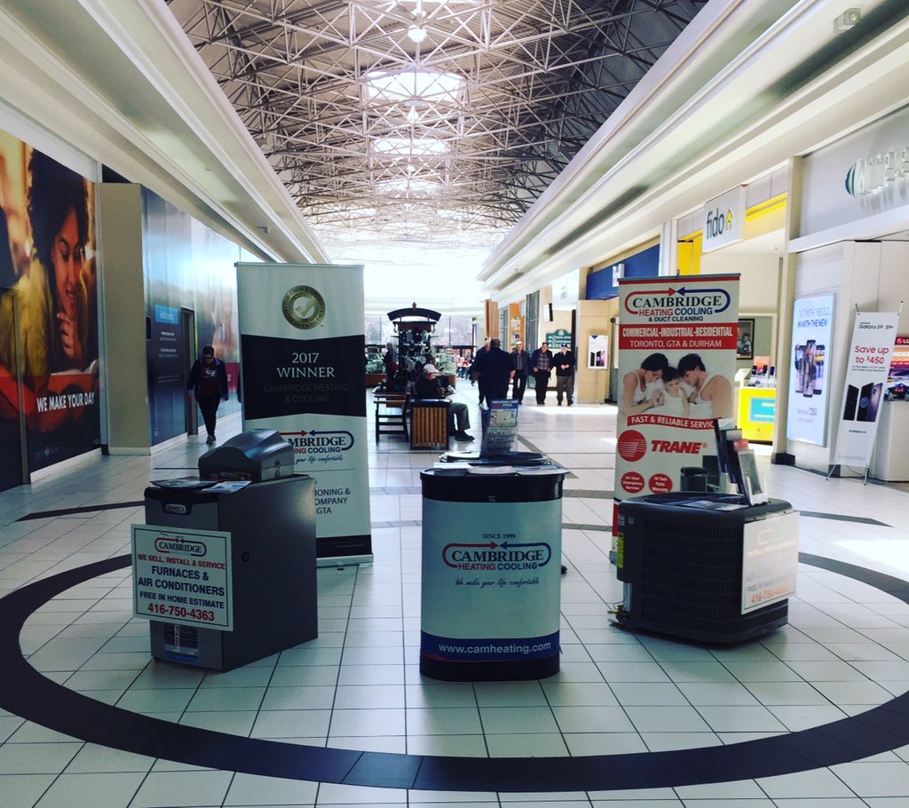 leaseCartWheels's tweet photo. The warmer weather is coming !! ☀️☀️😎(Fingers crossed) CAMBRIDGE heating &amp; cooling pop-up now @EglintonSquare 
#heating #cooling #CAMBRIDGE #supportlocal #Scarborough #ontario #heatingandcooling #a/c https://t.co/xOGHtsshjF