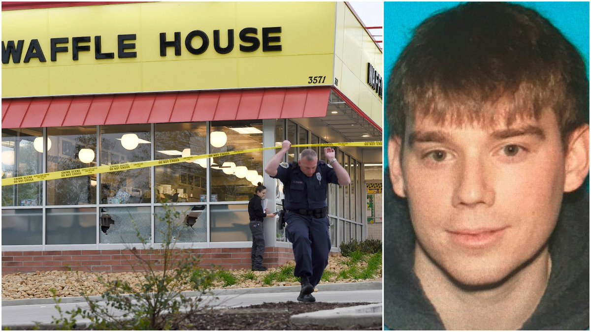 #WaffleHouseKiller CAUGHT! #TravisReinking was arrested today, allegedly mentally deranged.
foxnews.com/us/2018/04/23/…