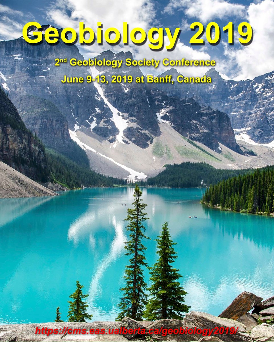 We are happy to announce the date for Geobiology Society Conference 2019. Once again, it will be held in the beautiful town of Banff in the Canadian Rockies. Save the date! 
#geobiologysocietyconference2019
#geobiology #geomicrobiology 
cms.eas.ualberta.ca/geobiology2019/ 
Please RT. Thanks.