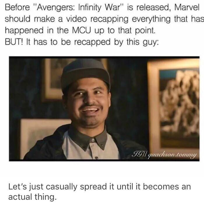 AlexandraGriffn's tweet photo. 100% in agreement. Get on it, @MarvelStudios @Avengers #InfinityWarIsComing https://t.co/Q6M8KMJQSg
