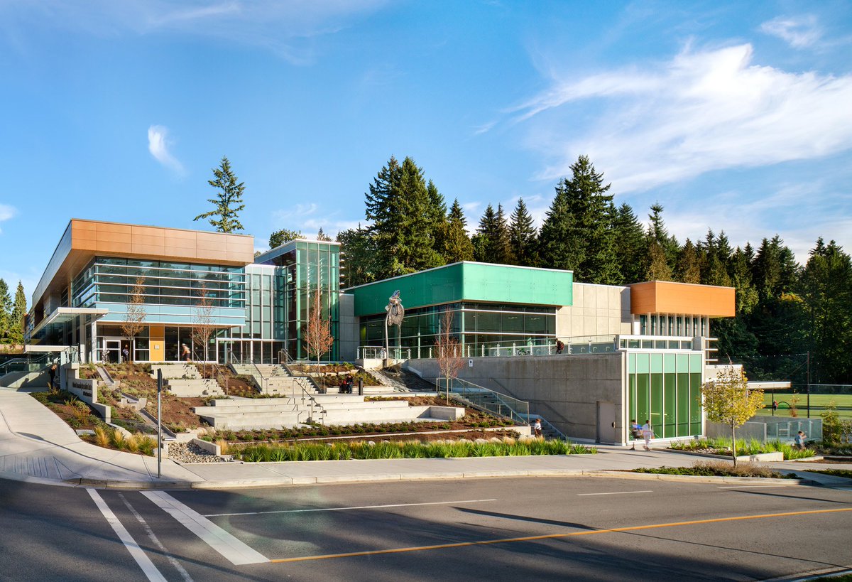 StuartOlsonInc's tweet photo. Exciting news! The #Delbrook Community Recreation Centre in #NorthVan has won a prestigious Award of Design Excellence. More on its unique design + this exciting award here: https://t.co/K9ylWfXjul @NorthVanRC #stuartolsoncreates https://t.co/6r6BEI1WcJ