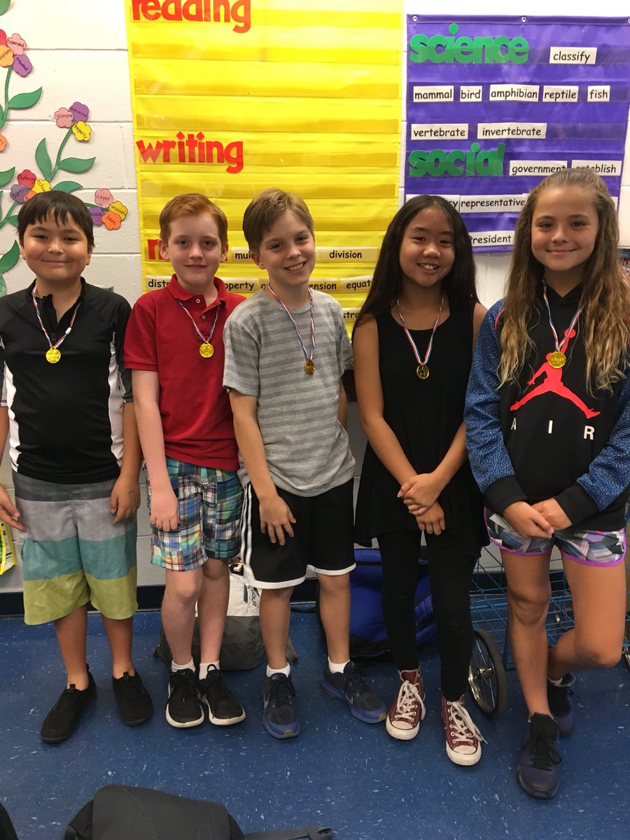 ichele_watson's tweet photo. So proud of our Noetic Math TOP 5’s !! These students will move on to compete in the Noetic Math Challenge Regional competition on May 22nd. Go LOE! @collierschools @LaurelOakElem @noetic_learning https://t.co/3gmZtJJk5E