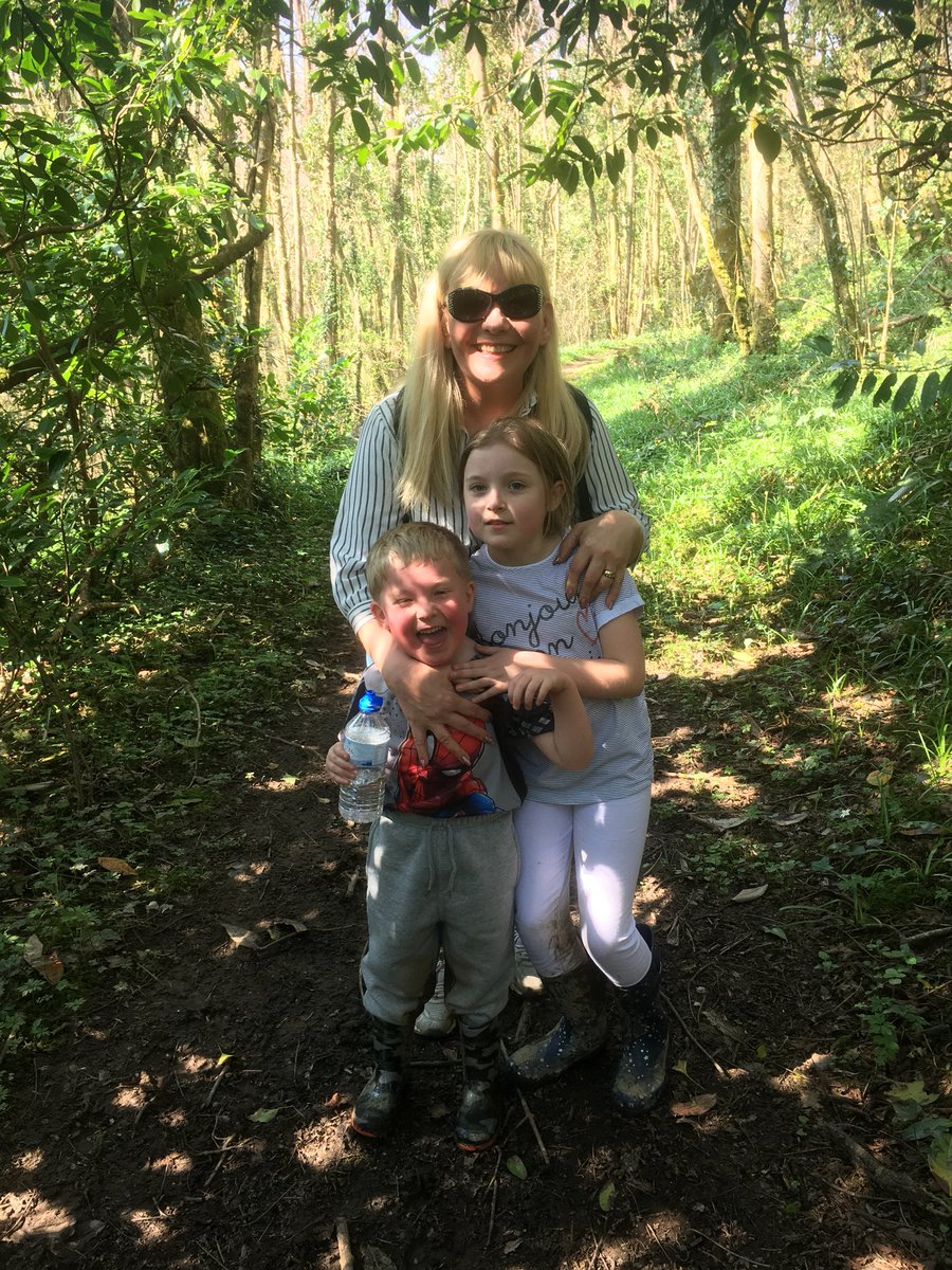 Great weekend with grandkids #walking #woods #Tenby 😍😍