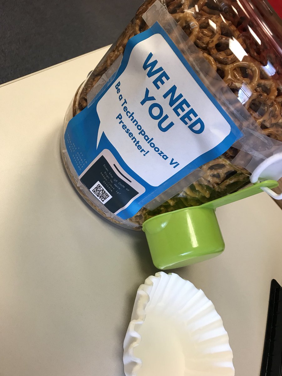 Put a twist in your life, present  bit.ly/2IISfcw at Technopalooza 6 on July 27th, 2018 and have a few pretzels too <a href="/HickmanHS/">Hickman High School</a> brought to you by the LMC <a href="/HickmanLMC/">Hickman High LMC</a> #cpsbest