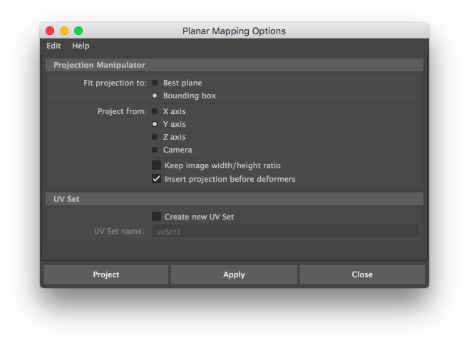 NancyLe09's tweet photo. If your UV Map is not laying on properly, try different projection axis! #3D #Design #Maya https://t.co/6yizainAIS