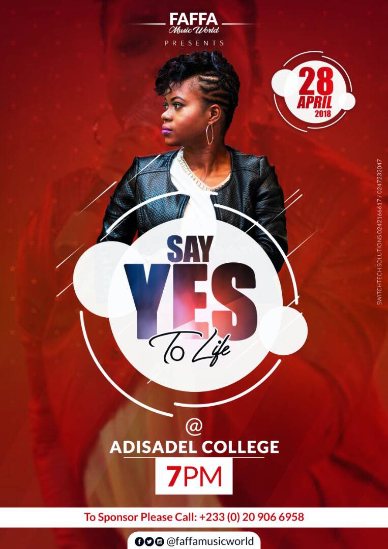 faffamusicworld's tweet photo. ‼️ADISCO‼️Its going up. 🔥#SayYesToLifeTour! Adisadel College Auditorium.See you.@kwakudgh @AdisadelColIege @KafuiDey @Jonilar @adisadel https://t.co/YiTcPwbbS2