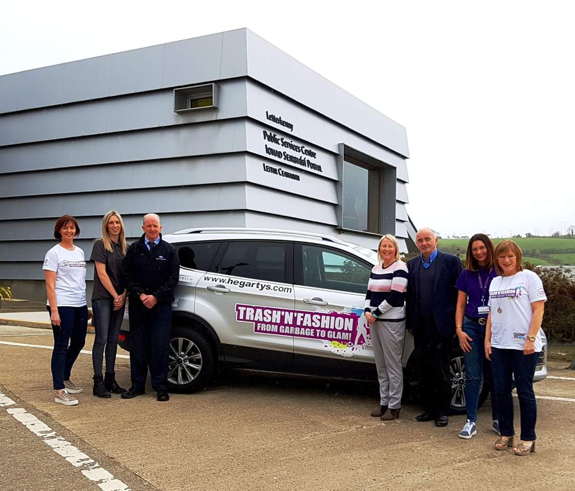 trashnfashionie's tweet photo. Launch of #trashnfashion18 today going to be a great one with team @donegalcouncil @AIBIreland @sandra1lyit #hegartys @GallinaghKaren @evelynmcmkting @Greenesshoes behind It! @DonegalHour @DonegalYouthSvc @LoguePaul @donegalmammy https://t.co/CEYXRA7tG7