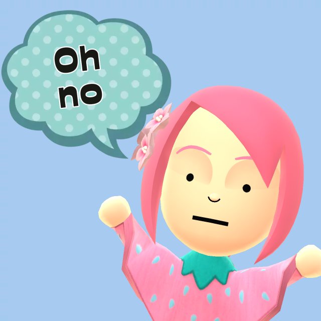 ginacartoon's tweet photo. #NintendoEvent #Miitomo_Memories #Miitomo #Miifoto #SaveMiitomo When you're meant to be making another Miitomo video but time's running out https://t.co/GGOZZ6oFVB