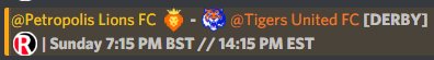 MartinTigers's tweet photo. RESL | Division B Fixtures are up! https://t.co/jjny6OdzPf