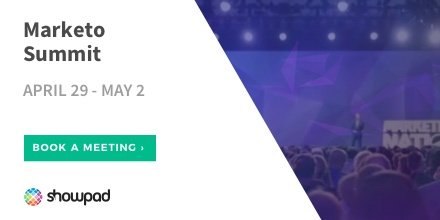 showpad's tweet photo. Will you be at #MKTGNATION next week? Learn how marketers can work in lock step with sales. Stop by our booth (#644) or schedule a meeting with us here: https://t.co/lgOsmNrQKm https://t.co/ZIIvn5JXOh