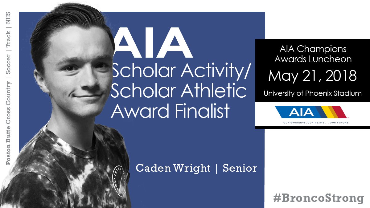 Poston Butte High School - Florence Unified (@pbhighschool) on Twitter photo Congratultions <a href="/CadenWright6/">Caden</a> finalist for the <a href="/ArizonaAIA/">AIA Arizona</a> Scholar Activity/Scholar Athletic Award. Best of luck to you and all the finalists on May 21st <a href="/pbhs_co2018/">Poston Butte SENIORS</a> <a href="/PostonAthletics/">PostonButteAthletics</a> <a href="/PBHSBloodDrive/">PBHS Blood Drive</a> <a href="/PostonWrestling/">Bronco Wrestling</a> <a href="/BaseballPBHS/">Poston Butte Baseball</a> @PBHSSoftball <a href="/CountyLinePreps/">County Line Preps</a> <a href="/Florenceusd/">Florence Unified</a> Congratultions <a href="/CadenWright6/">Caden</a> finalist for the <a href="/ArizonaAIA/">AIA Arizona</a> Scholar Activity/Scholar Athletic Award. Best of luck to you and all the finalists on May 21st <a href="/pbhs_co2018/">Poston Butte SENIORS</a> <a href="/PostonAthletics/">PostonButteAthletics</a> <a href="/PBHSBloodDrive/">PBHS Blood Drive</a> <a href="/PostonWrestling/">Bronco Wrestling</a> <a href="/BaseballPBHS/">Poston Butte Baseball</a> @PBHSSoftball <a href="/CountyLinePreps/">County Line Preps</a> <a href="/Florenceusd/">Florence Unified</a>