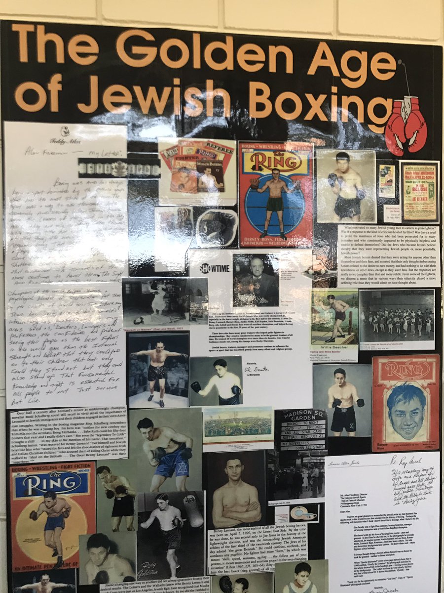 GalitPeleg's tweet photo. Truth is, thinking of #Jews, sports isn't the 1st word that comes to mind 😉. BUT visiting N'tional Jewish #sports #HallofFame @SuffolkYJCC can change your mind: #Bennyleonard #BarneyRoss 🥊, #HankGreenberg⚾️ & even 🇮🇱🇺🇸 #TalBrody🏀 & many more. What a heritage! Respect!🏆 https://t.co/WidfTVXPZ5