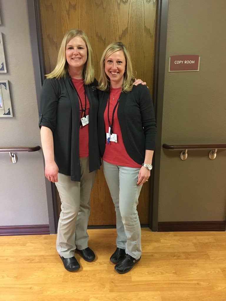 katiejodavis's tweet photo. Hmmmm...... #DON and #QAPIDirector come to work in exact (unplanned) outfits. #twinsies #crazy  #teamwork @StacyJohns313 https://t.co/YW6e8Ibfkf