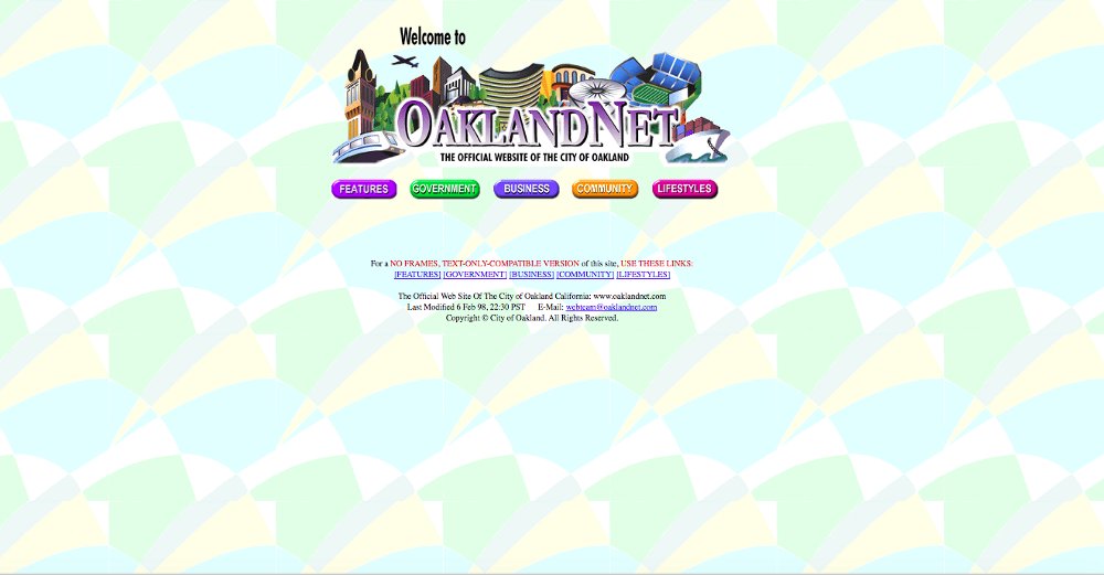 Goodbye, Oaklandnet.com. Twenty years after its debut on the world wide web, Oaklandnet.com sunset today, April 23rd. As we say goodbye, we wanted to share its place in our community the last two decades. Read more on our latest blog post buff.ly/2HDStoD