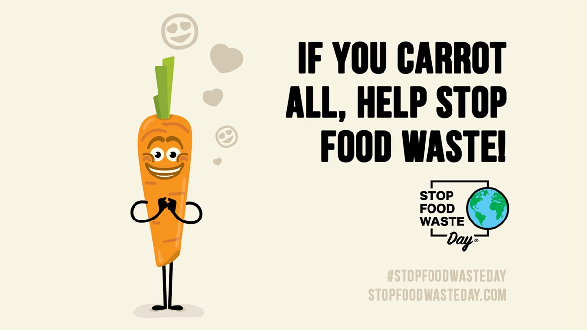BGSUChefs's tweet photo. Listen to the carrot #StopFoodWaste! Join 25+ countries on April 27th and celebrate #StopFoodWasteDay! https://t.co/9aLK5oobCa