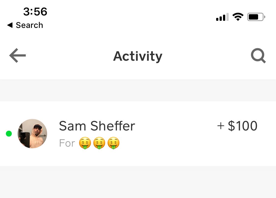 A_Herms's tweet photo. Thanks @samsheffer and @CashApp https://t.co/akE0iHs1mJ