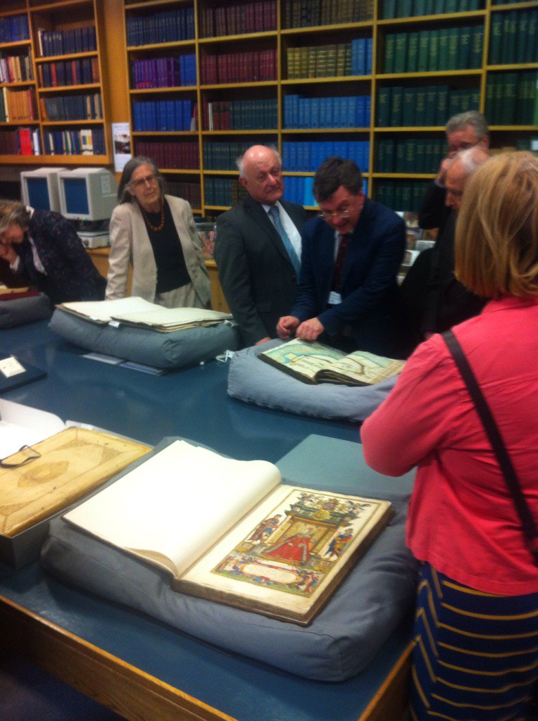 TimBryars's tweet photo. Great viewing some of the 'little known &amp; under-researched' cartographic treasures @lampallib #JBHarleyTrustAppeal https://t.co/5rFSn6WBbX