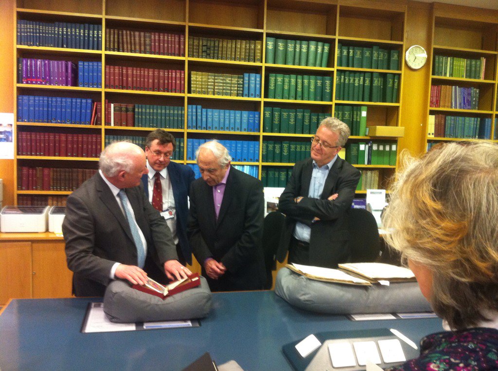 TimBryars's tweet photo. Great viewing some of the 'little known &amp; under-researched' cartographic treasures @lampallib #JBHarleyTrustAppeal https://t.co/5rFSn6WBbX
