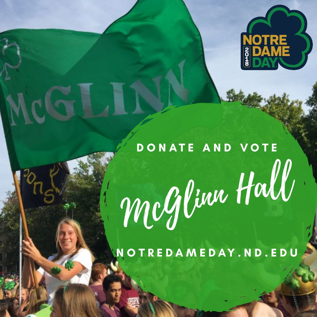 it's not too late!! you can still donate to vote for us in ND Day! any donation help us receive funds to help our dorm thrive notredameday.nd.edu/campaigns/mcgl…