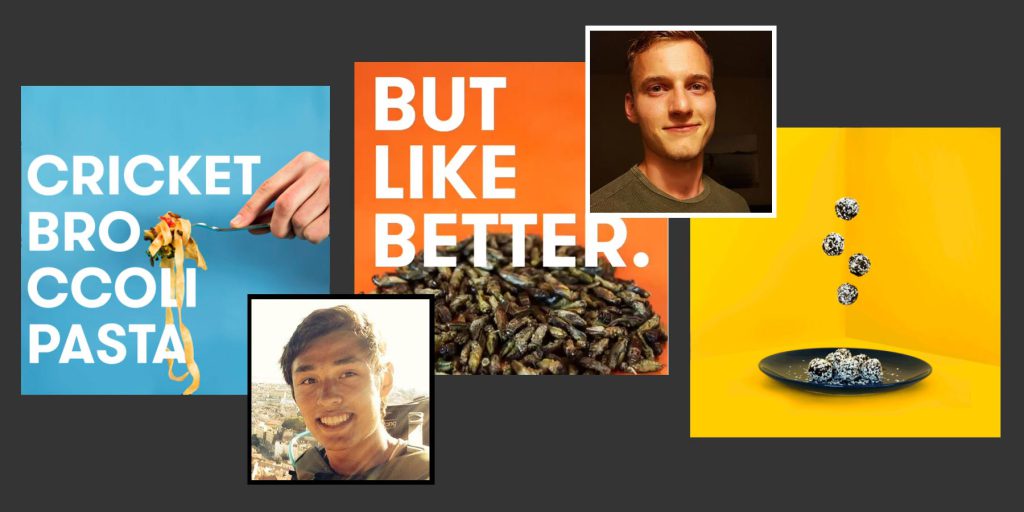 bugburger's tweet photo. Don't be a mug: Check out Leo and Aarons bug recipes now! #eatinsects #edibleinsects #foodie https://t.co/IWpGKgmUsK https://t.co/44npqHKSiG