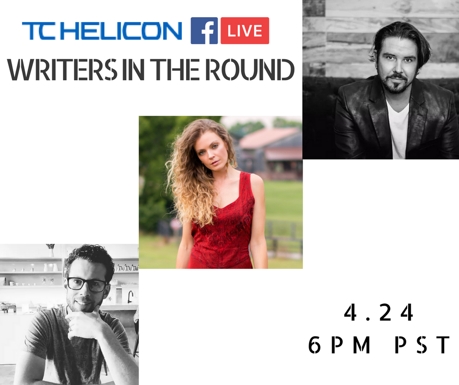 tchelicon's tweet photo. Tomorrow @ 6PM PST on #FBLive and #InstagramLive- Writers in the Round takeover from #Nashville! 🤠Featuring former @AmericanIdol finalist, @SingSarahLake w/ #SteveLester & #MichaelAugust. They'll also be showing how they've incorporated #SingThing into their live setups. 🎶🎸🎤 https://t.co/vA3DluKpTL