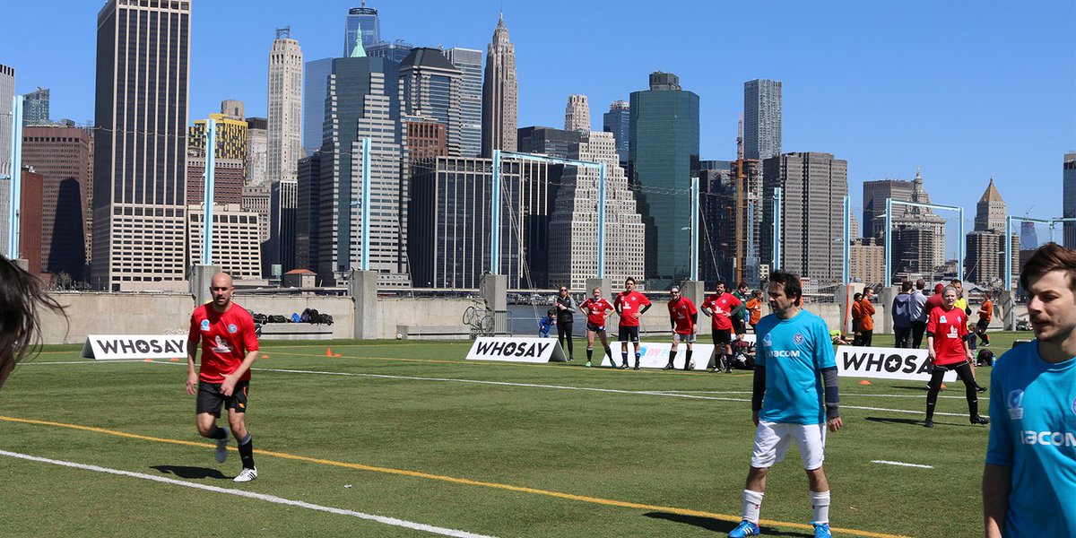 paramount_ads's tweet photo. WHOSAY is proud to have been a partner to another successful @NY_FEST playing soccer w/industry friends such as @viacomvelocity, @Digitas & Publicis to benefit Play Study Win & @GrassrootSoccer #wearewhosay #nyfest https://t.co/vIT2bbReYk