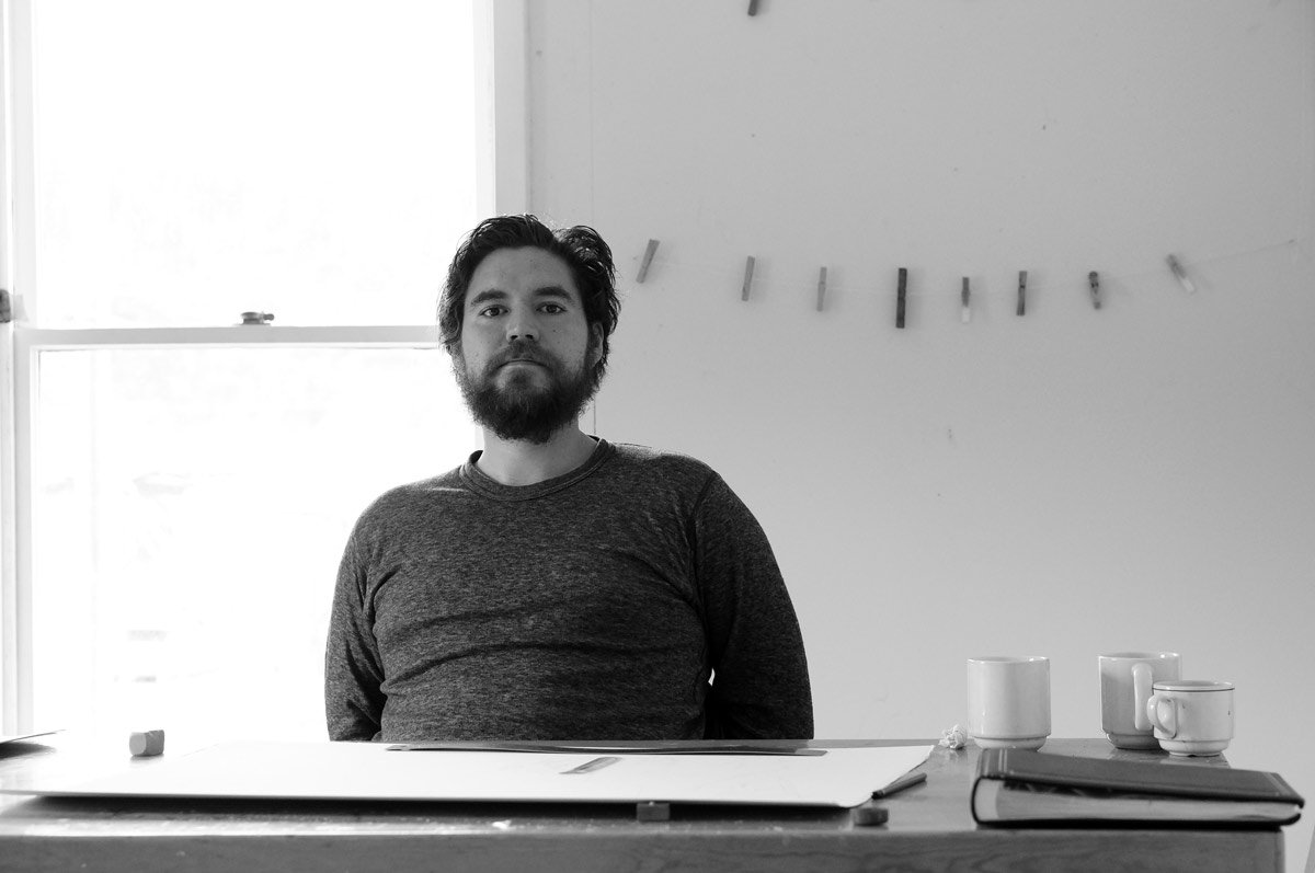 YukonArtsCentre's tweet photo. Joseph Tisiga. Kaska Dene Nation. Contemporary Artist currently residing in Whitehorse, Yukon. Just one of the many stories we're uploading at our #IndigenizeWikipedia event this Saturday with @KDCulture, 📷: @KlondikeSun https://t.co/DkWNO7qKoa