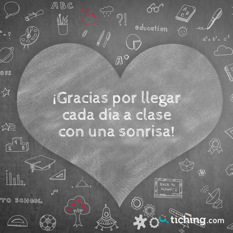 tiching's tweet photo. La #sonrisa es un acto que se contagia y provoca alegría en aquellos que la reciben. ¡Gracias por educar con una sonrisa cada día! https://t.co/xRo2BzTzJX