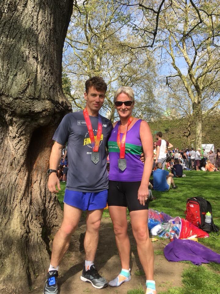 Two of the five <a href="/DunblaneRunners/">Dunblane Runners</a> that completed yesterday’s #LondonMarathon2018. Well done to all the finishers - it was no easy task in that heat! 🇬🇧☀️🥇