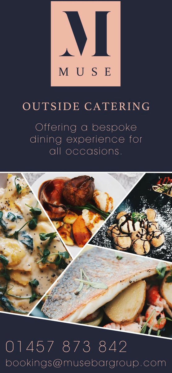 We now do outside catering! From corporate events to private parties, weddings and christenings to charity galas, we can cater for you! Email bookings@musebargroup.com to make your event extra special! 🥂 #OldhamHour #outsidecatering #specialevent #eventcatering #saddleworth