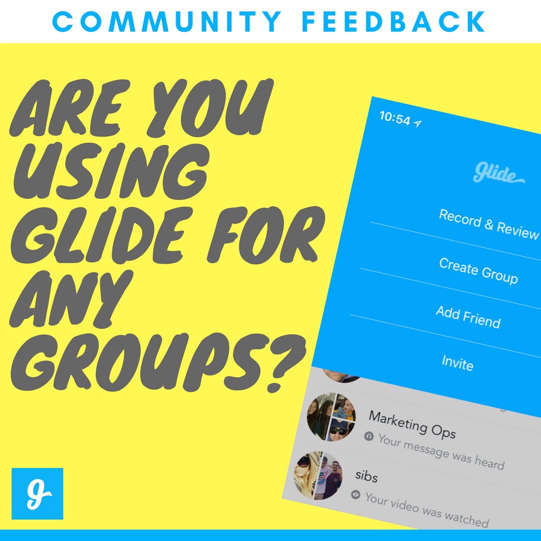 Our friend Jay uses Glide to enhance his health coaching business by putting clients in groups of 10 so that they can connect about their journeys. We love Jay's story and innovation within the app! Do you use groups? #apps