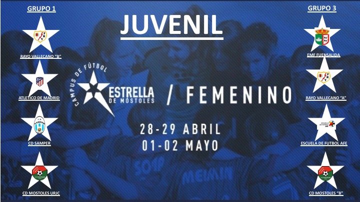 ESTRELLA DE MÓSTOLES '18 I ¡Ya están aquí ☑️ los calendarios 🗓️ y toda la información ℹ️ del Torneo 🏆 #EstrellaDeMóstoles Femenino! ⛹️‍♀️ 👏 ¡No os perdáis nada! 

📋 CATEGORÍA #Infantil ➡️ bit.ly/2HTYmvv
📋 CATEGORÍA #Juvenil ➡️ bit.ly/2HJm3ZG