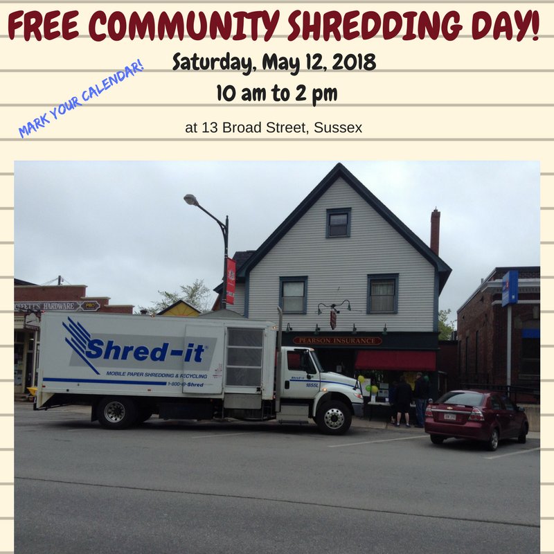 Join us Saturday, May 12 for our Free Public Shredding Day!