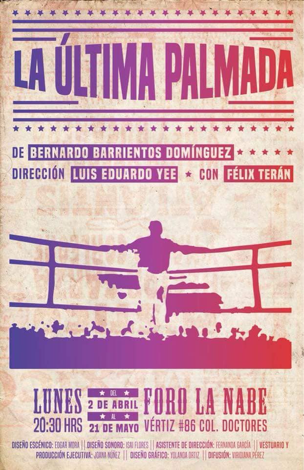 _trafico_'s tweet photo. Hoy en La última palmada, por cada detallito que se le vaya al protagonista en la función, nuestro público le acomodará un raquetazo al final.
A su vez, La Legion X-ring es invitada de honor, así que córrale y aparte sus boletos porque ésta función va a estar de A-L-A-R-I-D-O. https://t.co/lSerbCQM2S