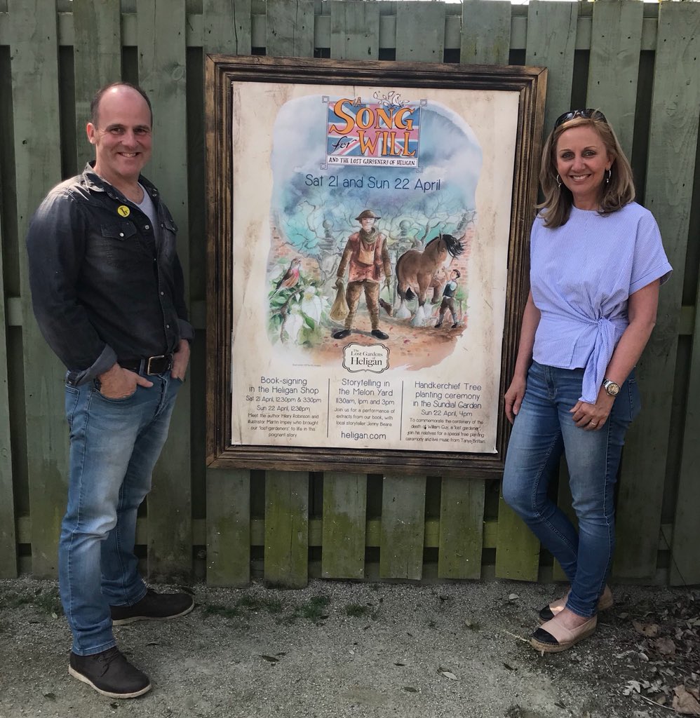 HilsRobinson's tweet photo. An honour to remember William Robins Guy, a gardener from @HeliganGardens, Cornwall who died this month 100 years ago. A book, a play, a song and the most moving tribute - the planting of a Dove Tree by Trounce Guy, nephew of William. #remembrance #ww1 @Martin_Impey https://t.co/mDnopGHUO8