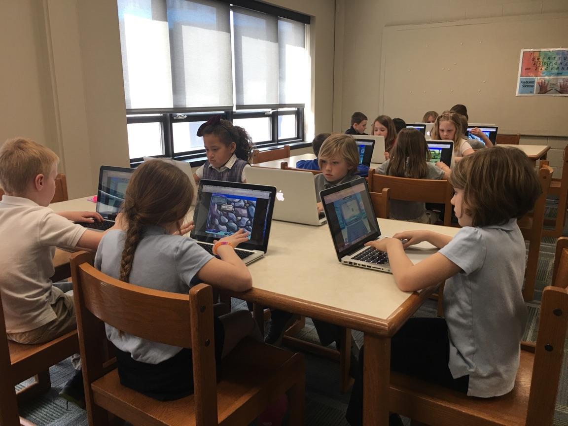 ASBruinsNation's tweet photo. Look at our All Saints first grade students learning type to learn @ASBruinsNation #TypetoLearn https://t.co/CuMdUPl4GW