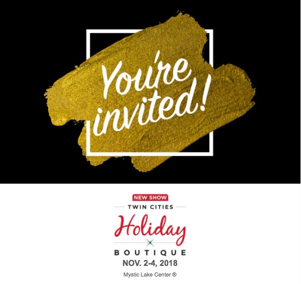 Thinking about participating in the Twin Cities Holiday Boutique? Don't miss our open house at Mystic Lake Center®. Join us May 15th from 3pm-5pm to get the scoop on this ALL NEW show! Booked exhibitors &amp; interested applicants welcome. RSVP today: bit.ly/2HW6jQO