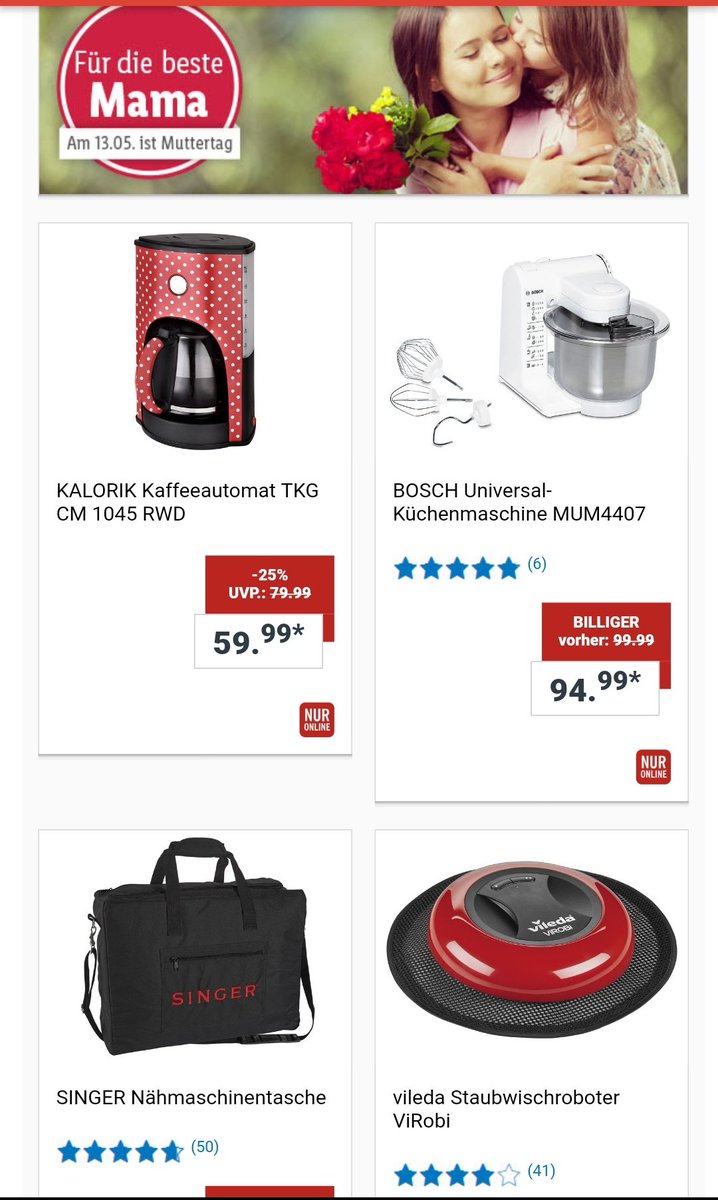 mahein's tweet photo. Gibt es eigentlich schon einen Aufschrei gegen #Lidl, wegen den stereotypischen Angeboten zum #Muttertag? https://t.co/z6j8MkjhNT