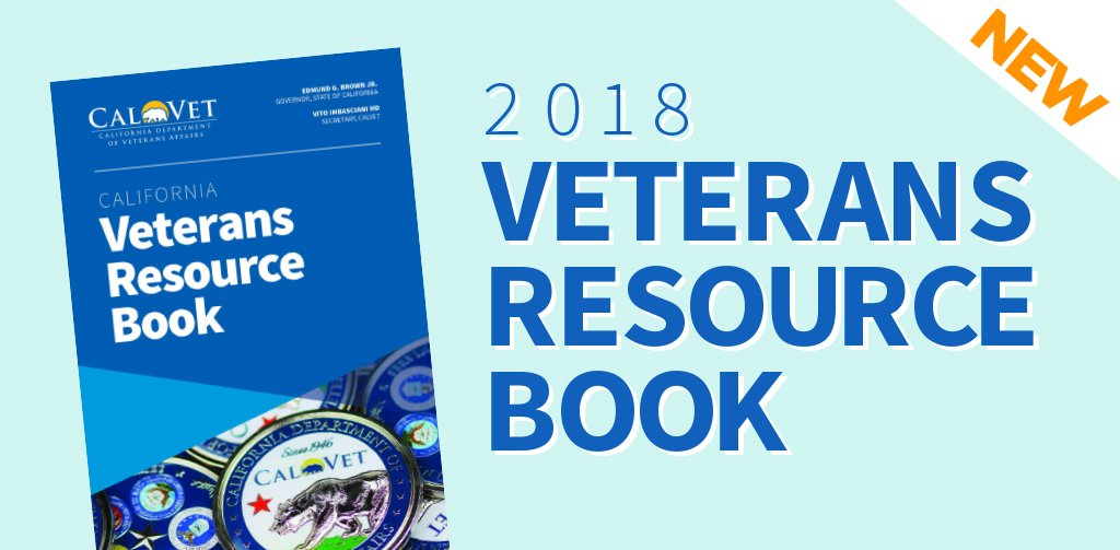 MyCalVet's tweet photo. We're adding a new one for #WorldBookDay 

Pick up your copy of the new, 2018 California Veterans Resource Book now: https://t.co/D62GmU3SiK https://t.co/kou6JENCzB