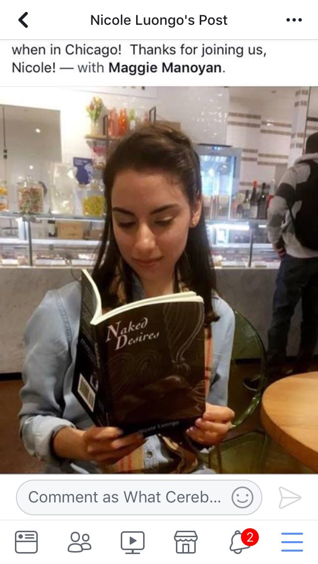 whatCPlookslike's tweet photo. Two of my #GHUTV friends met up in #chicago. Look what joined them! @chrisfreytag, thanks for bringing us all together. ❤️❤️ #nicoleluongo #nakeddesires #poetry #poetrybook #lovepoetry #whatCPlookslike https://t.co/sZfudZ7AK4