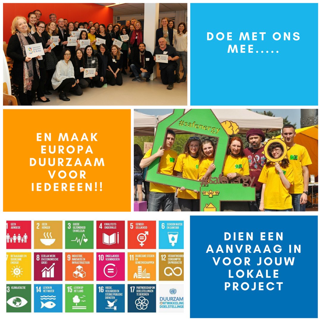 Dien nu je projectvoorstel in voor jouw lokale actie rondom de SDGs en werk samen met ons aan een duurzaam Europa voor iedereen! #MakeEuropeSustainableforAll Lees hier meer:  wecf.eu/nederland/nieu… …