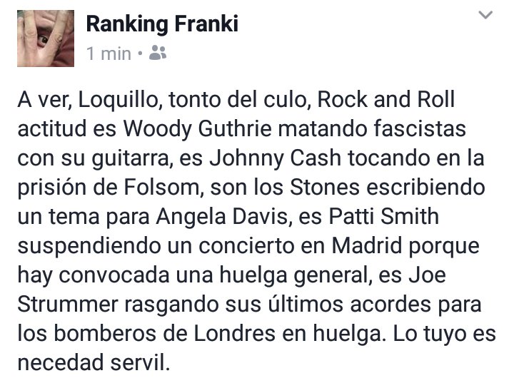 Mañana lo volveré a poner porque es buenísimo.