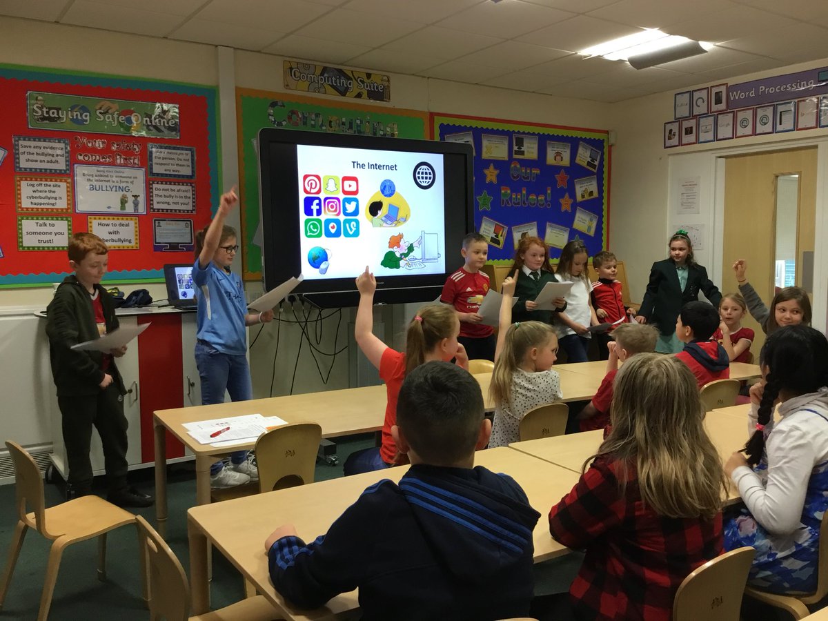 A big well done to the Digital Leaders at Boarshaw Primary for completing their first presentation to all classes across the school. They addressed the issue of online safety and shared a poster to display in classrooms #esafety
