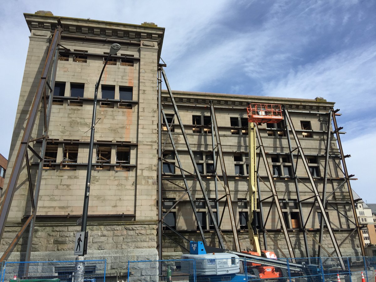 RJC_Victoria's tweet photo. Thrilled to get started on the restoration of the facade at the Customs House in downtown #Victoria. Both our building science and structural @RJC_Engineers will be working with the design team: #MerrickArchitecture, #StudioOneArchitecture, and @MagnumProjects. https://t.co/Bh3mhhNt2O
