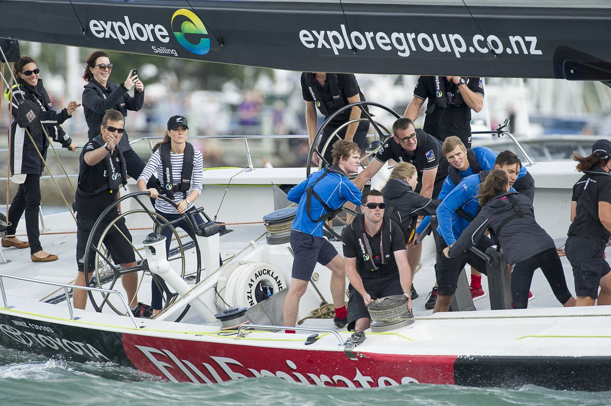 ExploreGroupAKL's tweet photo. From #AmericasCup helmswoman to Mum of Three!... Huge congratulations to #PrincessKate and #PrinceWilliam on the arrival of their baby boy who will now be 5th in line to the throne! @RoyalFamily https://t.co/LaceL6W2vv