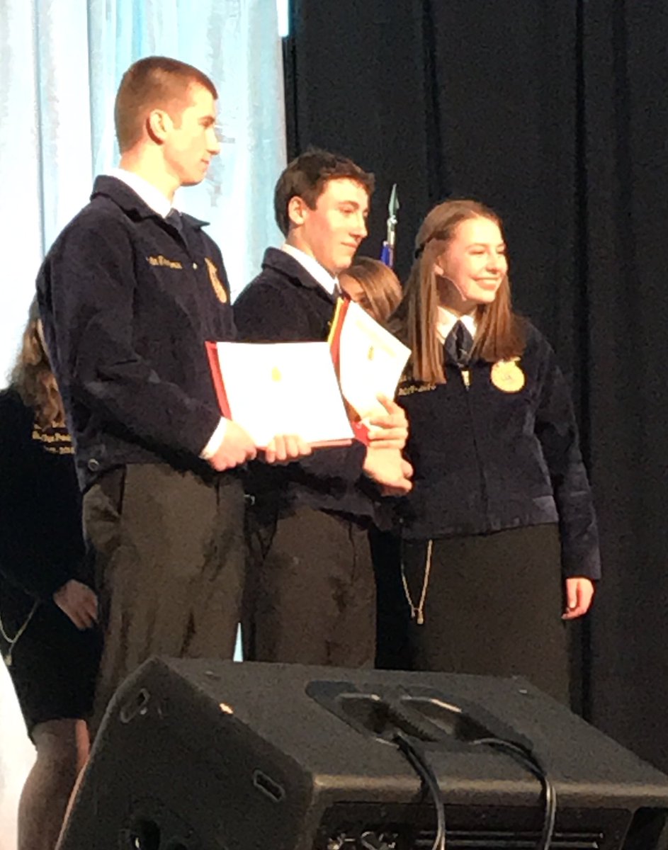 GoodhueFFA's tweet photo. Congrats to Jay Dicke and Justin Thomforde for receiving their State Degree @MNFFA 89th State Convention! #goodhueffa #goodhueschool #FFAGoBeyond #TeachAg https://t.co/lWqVmg07tw